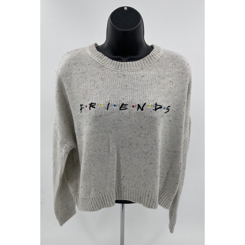 Friends TV Show Embroidered Sweater 100%‎ Acrylic Juniors Size Small (3-5)